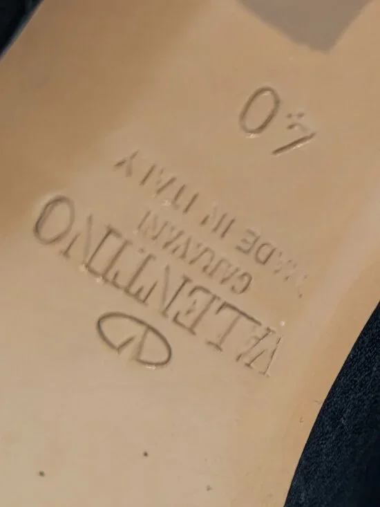 Valentino Rockstud Black Kitten Heel Booties - Picture 8 of 8